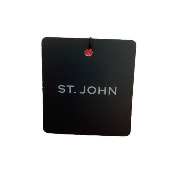 NWT St. John Women’s Dress Size 14 Boucle Fine Knit Short Sleeve Shades Of Pink - Picture 6 of 6